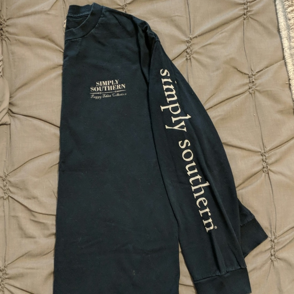 Navy Simpy Southern Long Sleeve